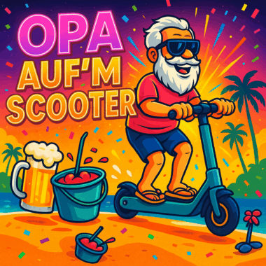 Opa auf´m Scooter